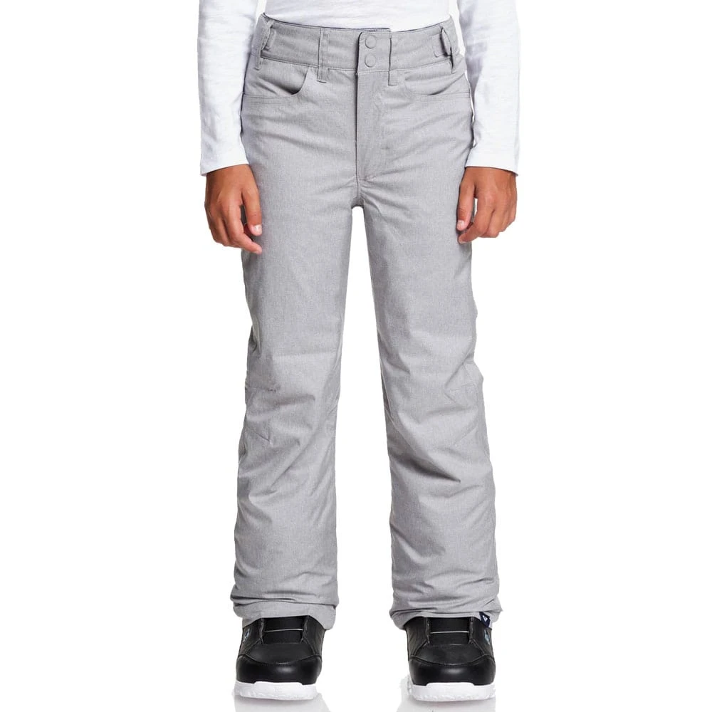 Brandneu ???? Roxy Backyard Girl Kinder-Skihose Heather Grey Kinder ???? 1 Brandneu ???? Roxy Backyard Girl Kinder-Skihose Heather Grey Kinder ????
